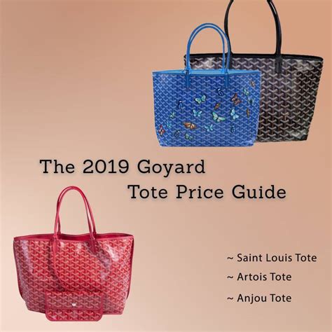 e goyard price|goyard tote price guide.